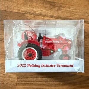 Tractor Supply Co Red Holiday Ornament